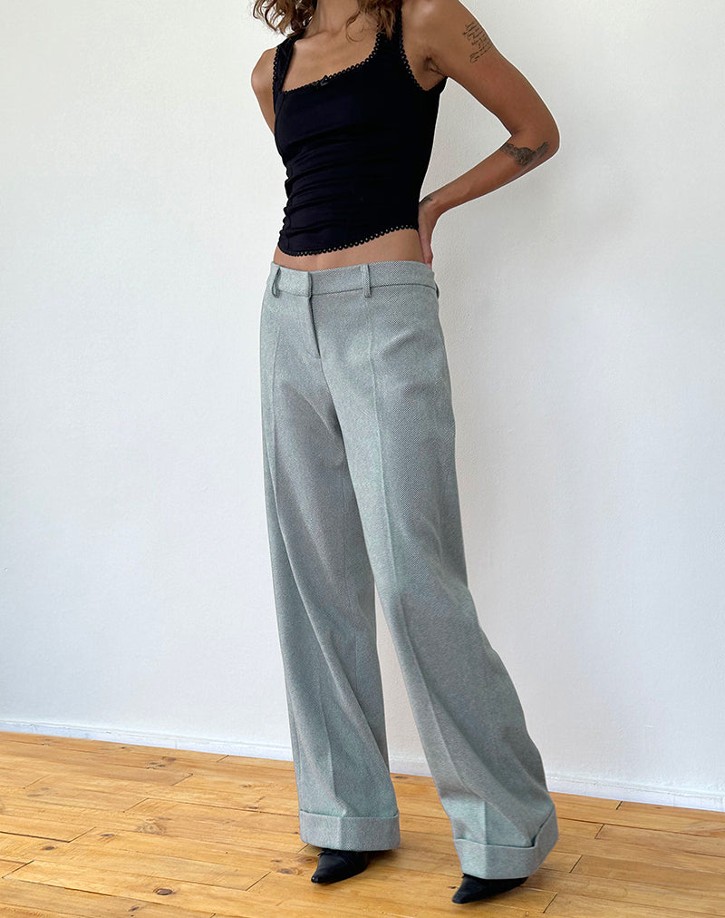 Immagine di Abdel Pantaloni sartoriali in finta lana in grigio