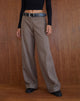 Immagine di Abdel Pantalone sartoriale in finta lana in noce