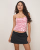 Immagine di Abony Top in grande paillettes trasparenti colorate rosa