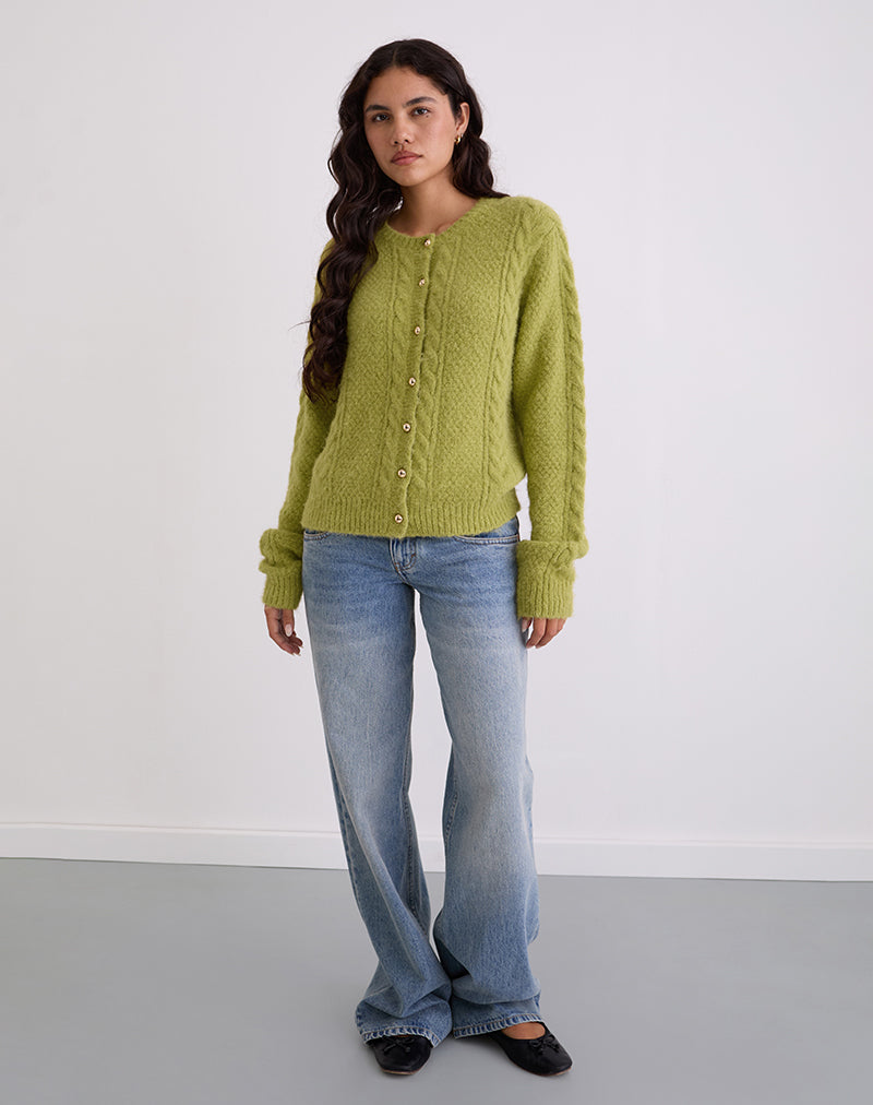 Immagine di Aceso Cardigan in Chartreuse brillante