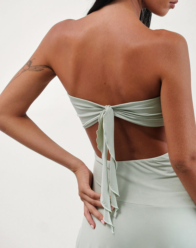 Immagine di Akira Bandeau Midi Dress in Slinky Sage