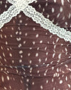 Maglia con stampa cervo marrone