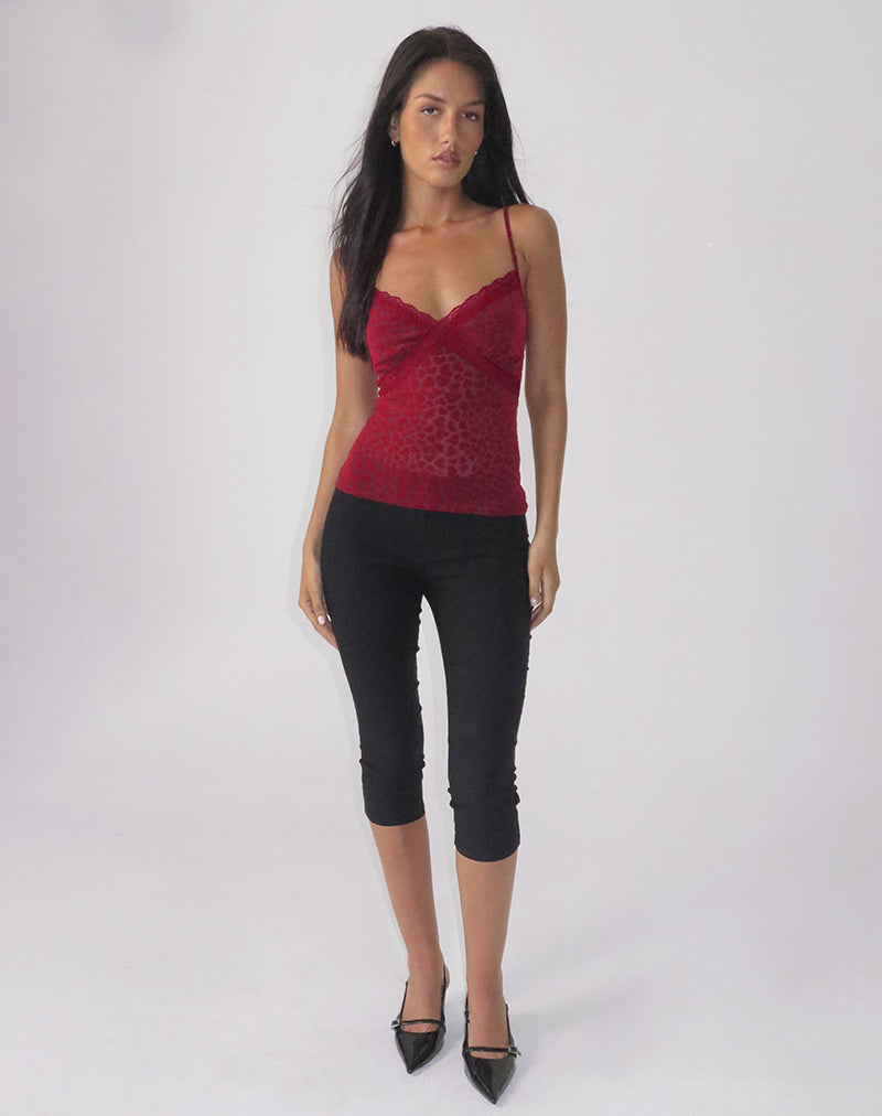Immagine di Alcesta Cami Top in Heart Flock Maroon