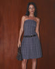 Immagine di Aldari Abito Midi a fascia Sartoriale Navy Check