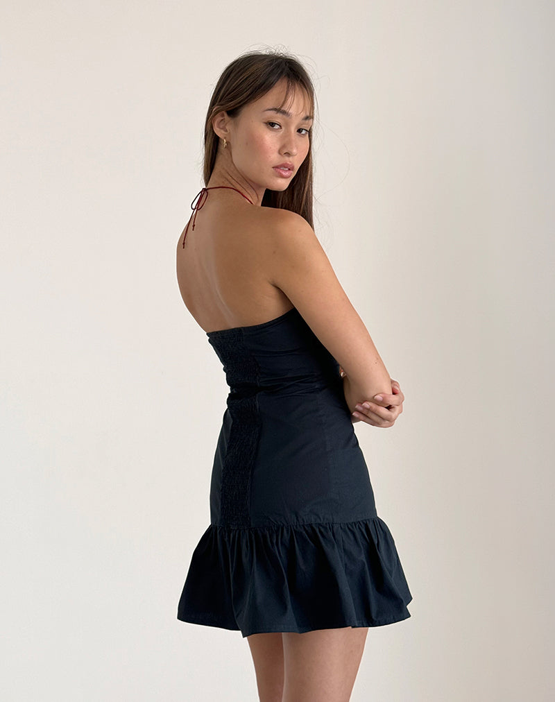 Immagine di Alden Mini Dress in Tap Shoe Black