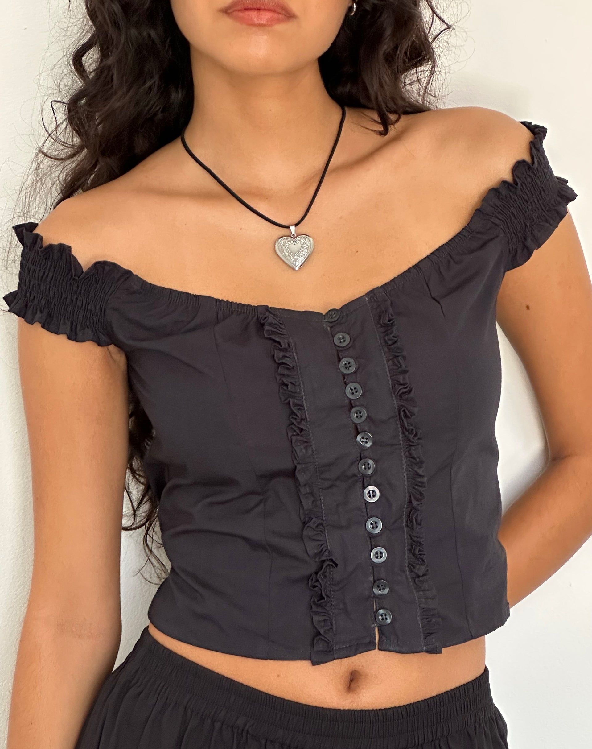 Immagine di Alderidge Bardot Corsetto Top nero