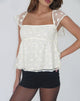 Immagine di Aloysia Top in pizzo con paillettes Avorio