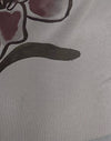 Grigio scuro con giglio bordeaux