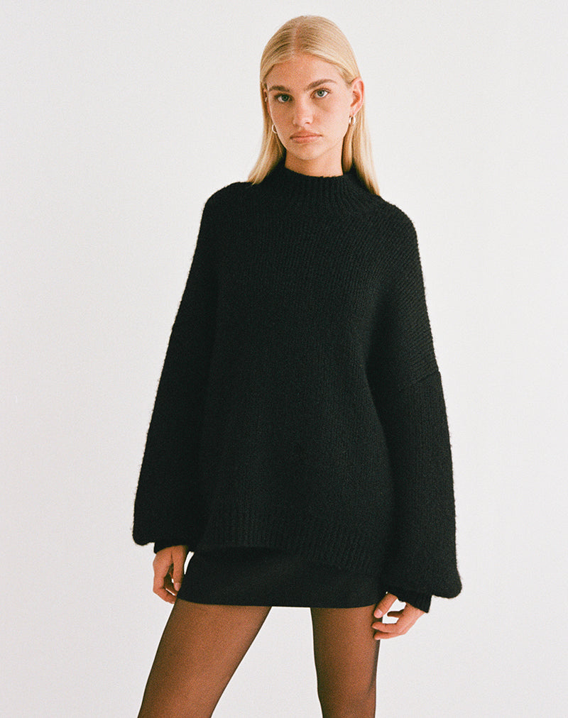 Immagine di Amato - Maglia oversize in nero