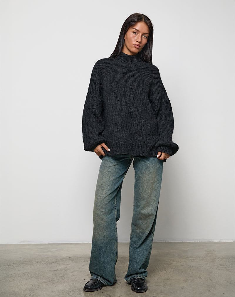 Immagine di Amato - Maglia oversize in nero