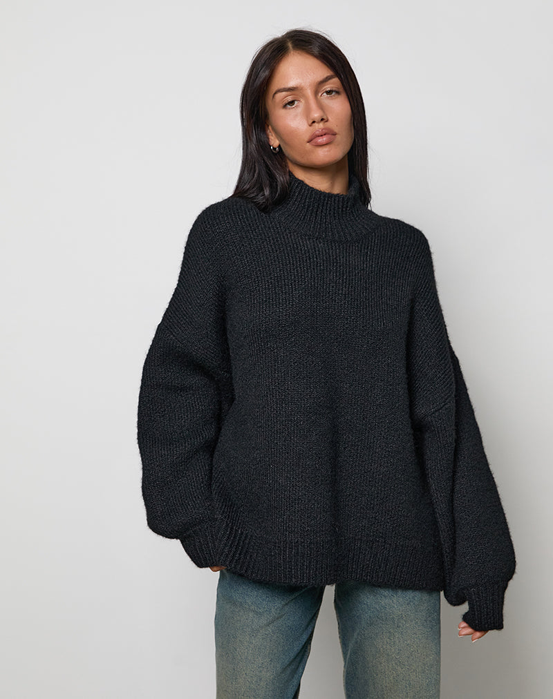 Amato - Maglia oversize in nero