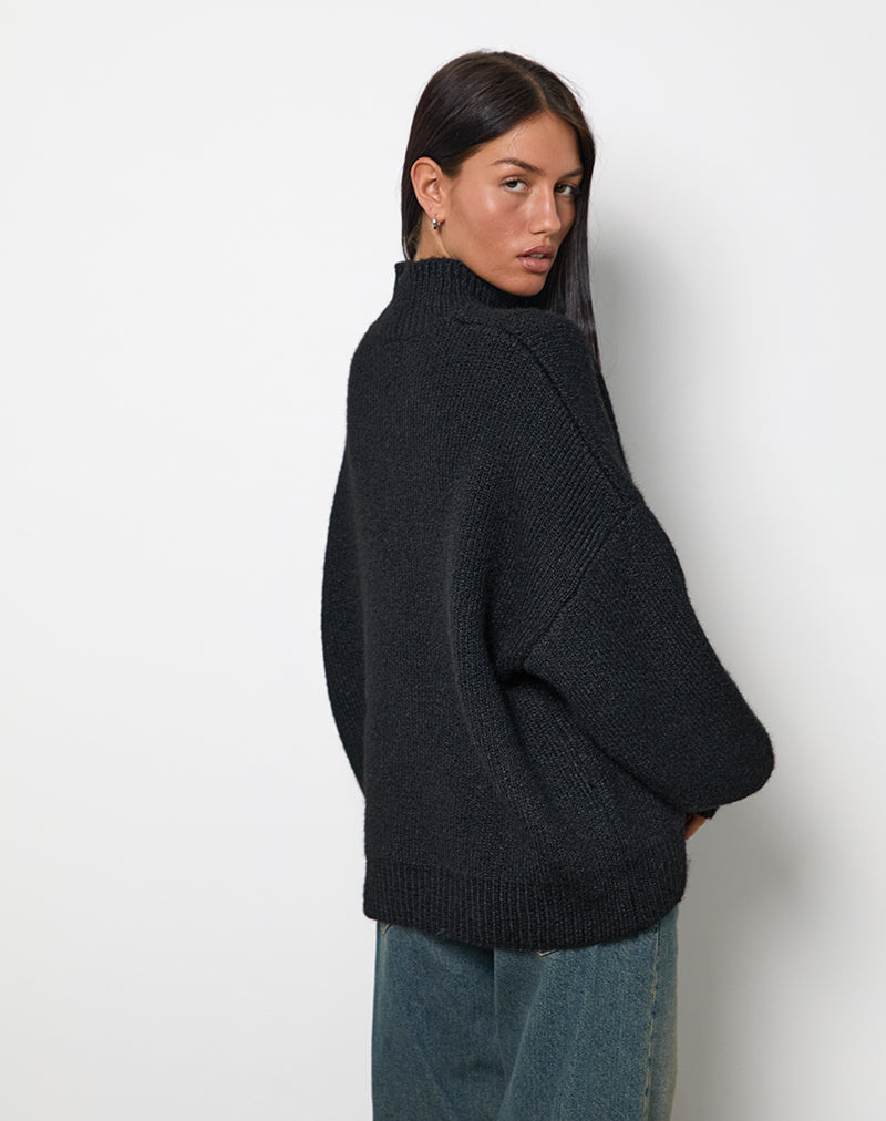 Immagine di Amato - Maglia oversize in nero