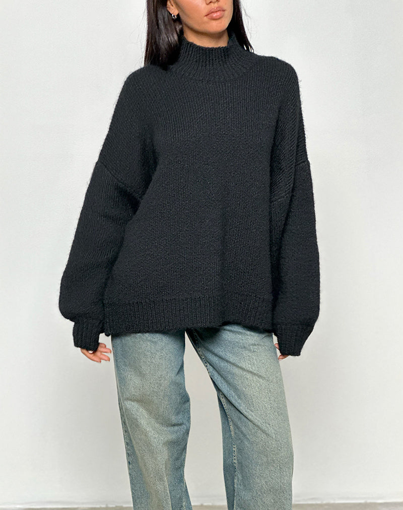 Amato - Maglia oversize in nero