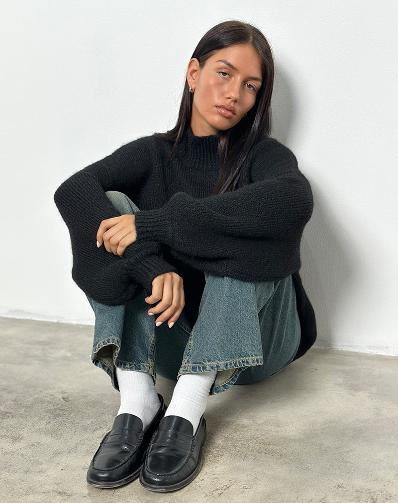 Immagine di Amato - Maglia oversize in nero