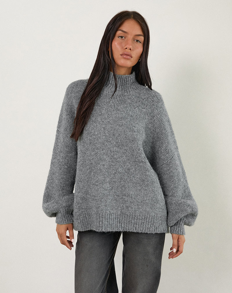 Amato - Maglia oversize in grigio