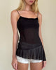 Immagine di Anastasia Mesh Ruffle Cami Top in nero