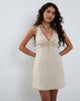 Immagine di Anatari Mini Dress in lino ecrù