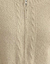 Maglia a cavo beige
