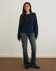 Immagine di Anitra Cardigan in maglia a cavi Navy