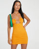 immagine di Anja Mini Dress in arancione fuoco