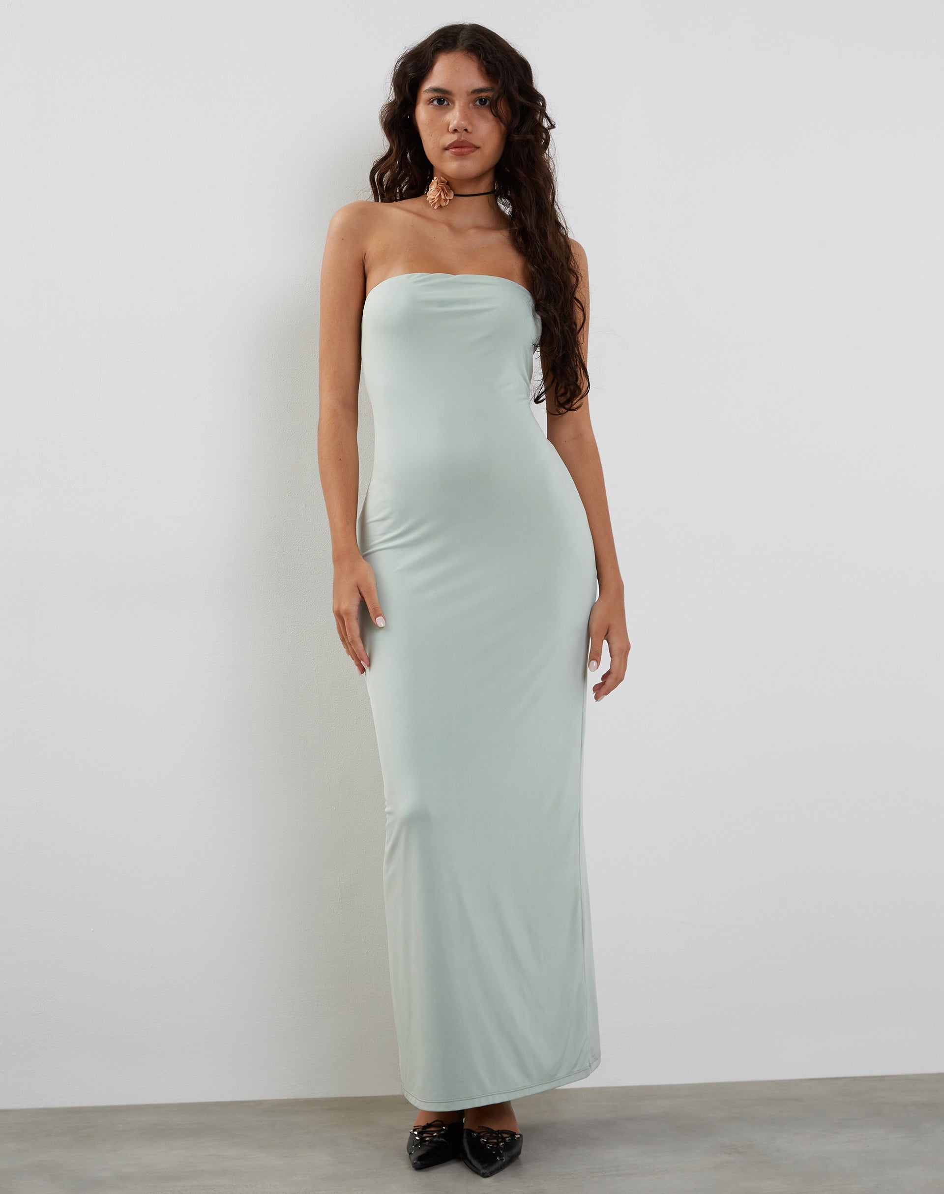Immagine di Annalise, maxi abito a fascia in menta