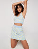 Immagine di Riani Mini Skirt in Baby Shroom Blue e Yellow