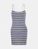 Immagine di Anzhelina Mini Dress Strappy in Multi Blue Stripe