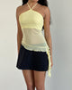 immagine di Arabella Halterneck Top in Mesh Lemon