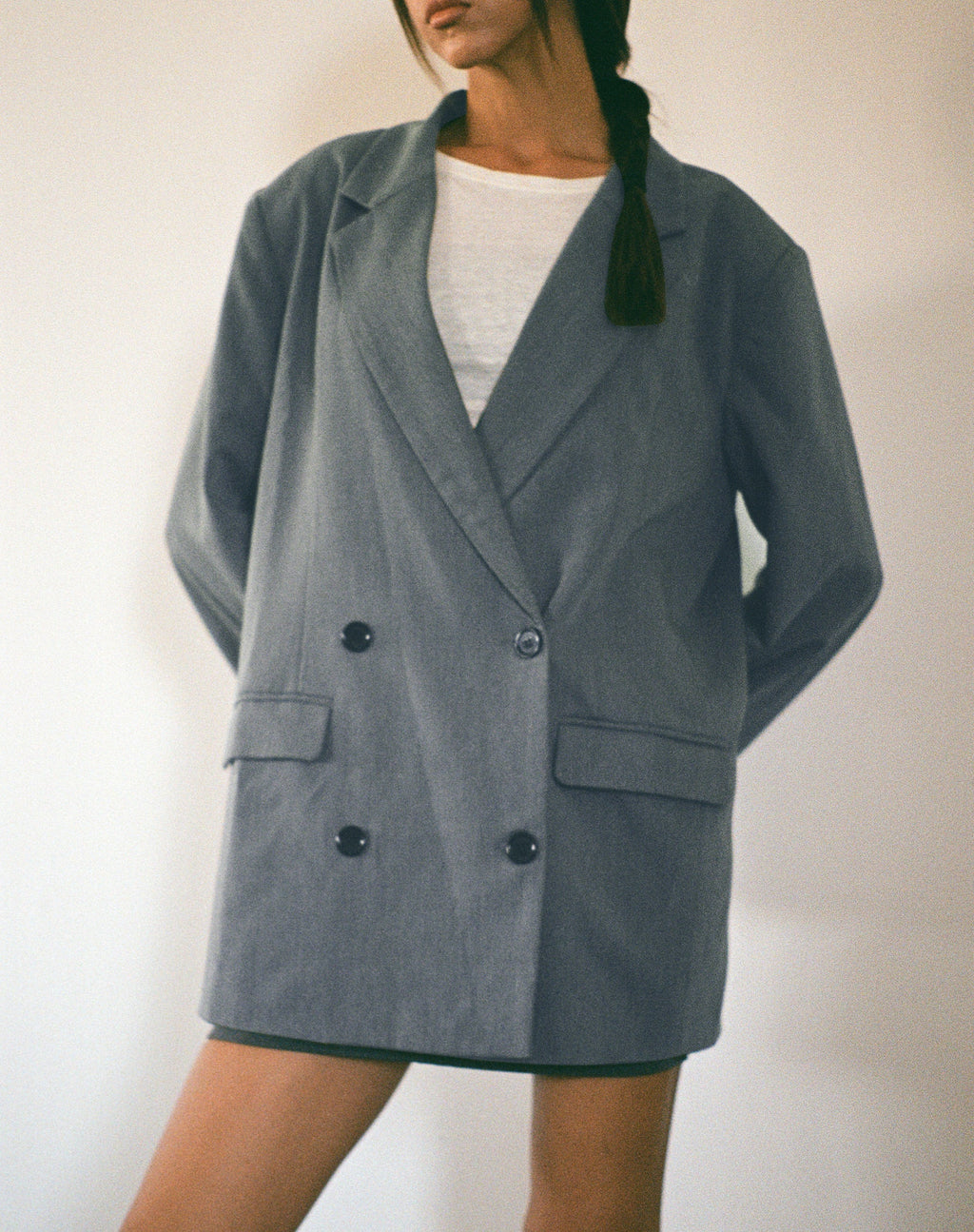 Blazer doppiopetto Ardea in color carbone Sartoria