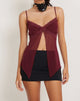 immagine di Ariela Butterfly Top in Borgogna