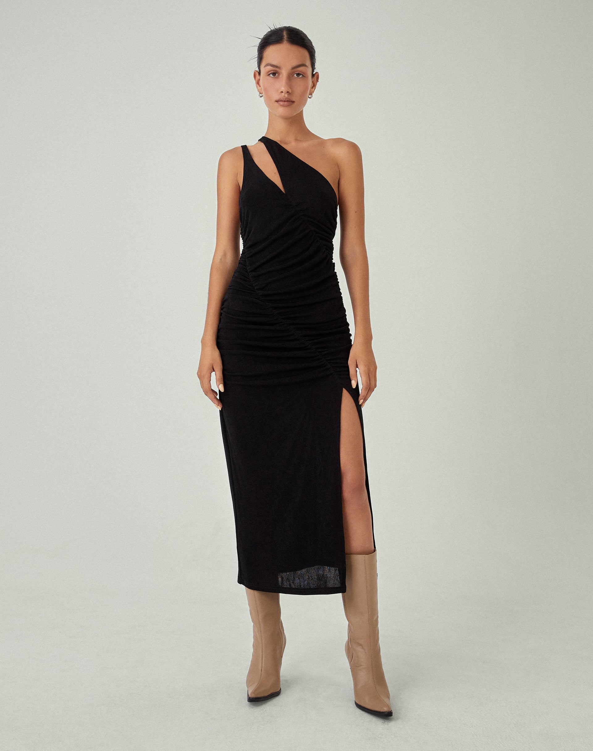immagine di MOTEL X JACQUIE Arista Midi Dress in nero