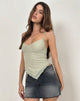 Immagine di Arlina Cami Top in rete a zig zag Salvia