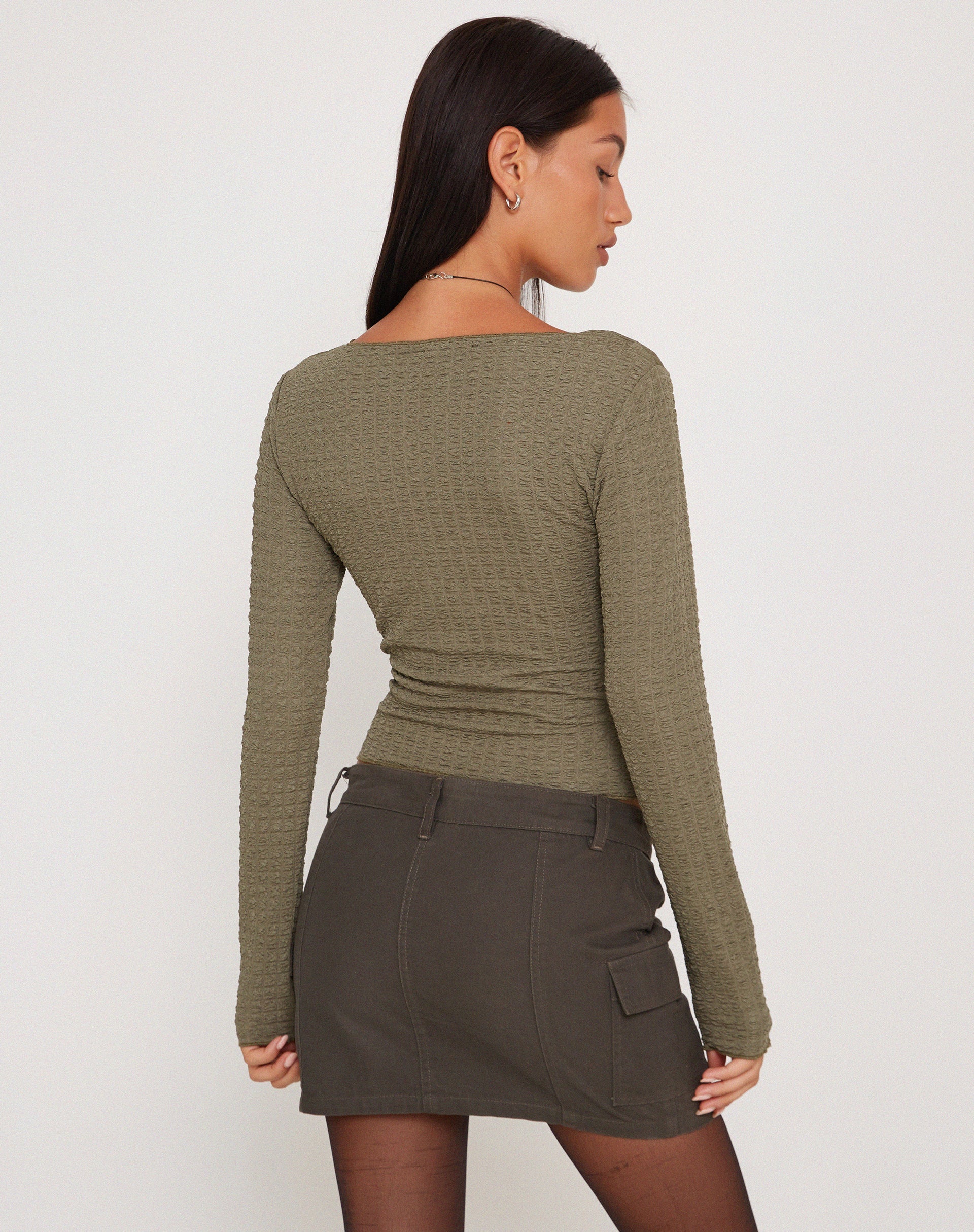 Immagine di Armina Top a maniche lunghe in Khaki