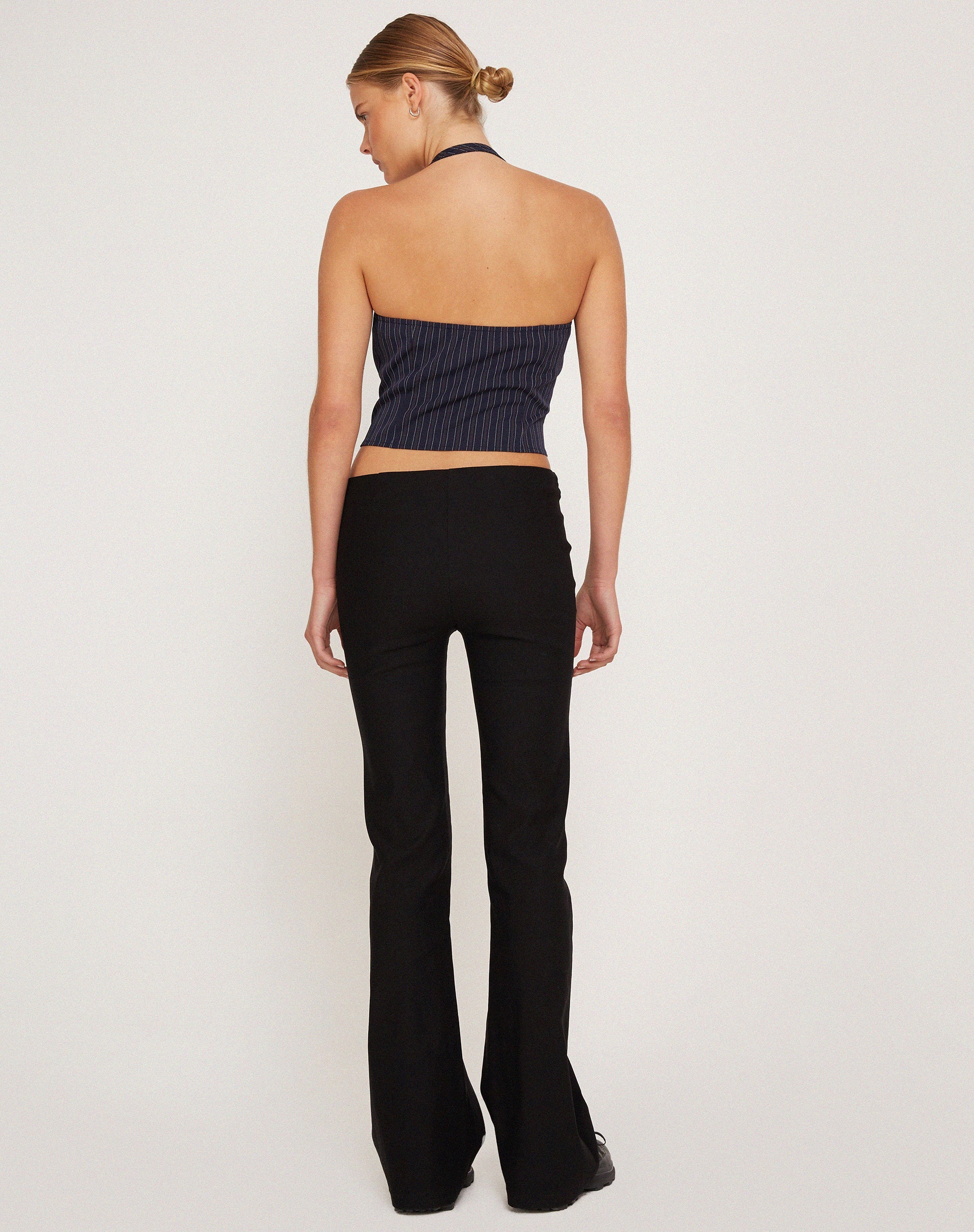 Immagine di Arreta Crop Top in gessato Navy