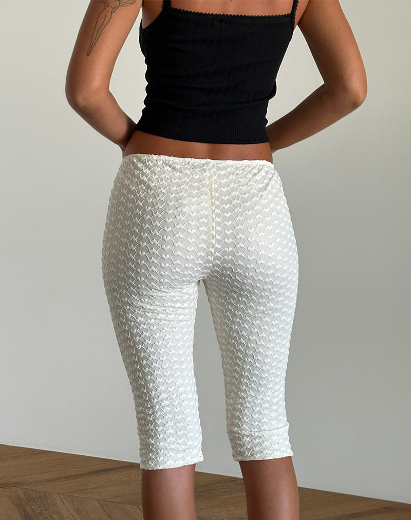 Immagine di Asih Capri Trouser in pizzo a cuore avorio