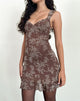 Immagine di Astika Mini Dress in Blooming Vines Brown