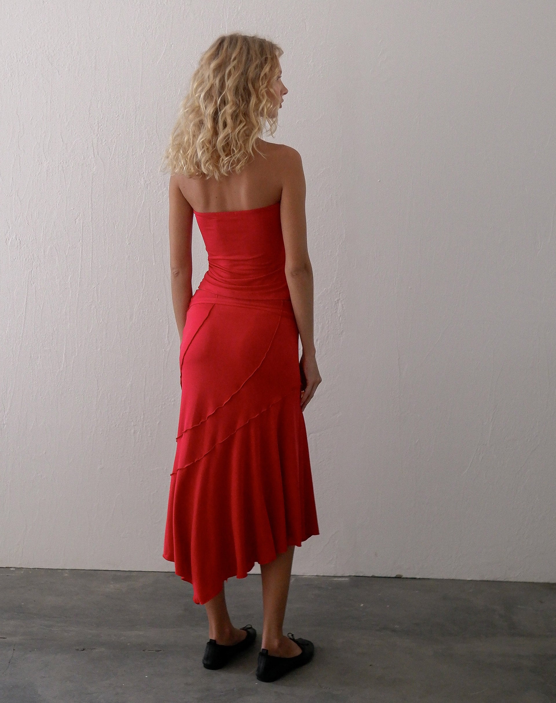Immagine di Atala Front Twist Bandeau Top in Red
