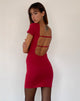Immagine di Atina Open Back Mini Dress in Rosso Adrenalina