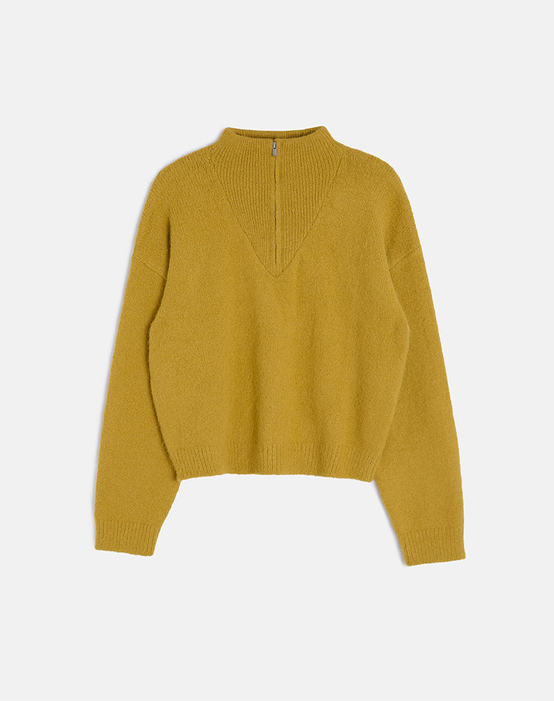 Maglia Atine in ocra senape