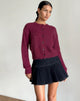 Immagine del cardigan Audrina in vaporoso borgogna