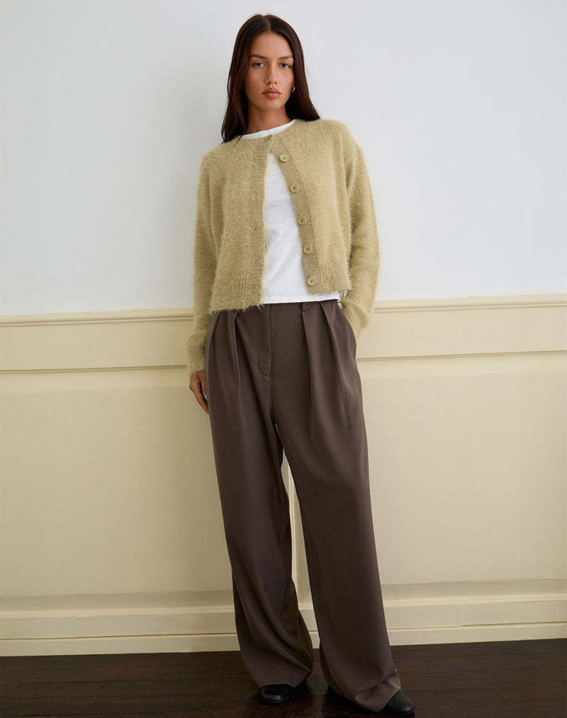 Immagine del cardigan Audrina in morbida maglia salvia
