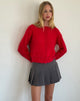 Immagine del cardigan Audrina in rosso fluo