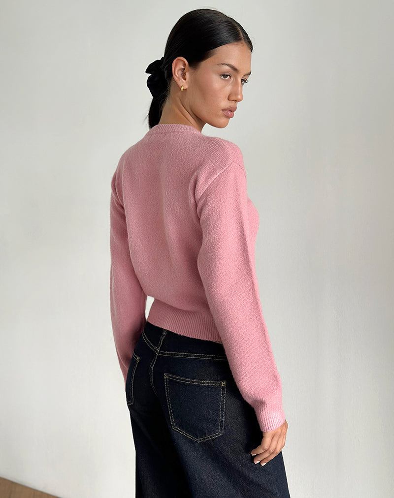 Immagine di Aura Cardigan in Dusty Pink