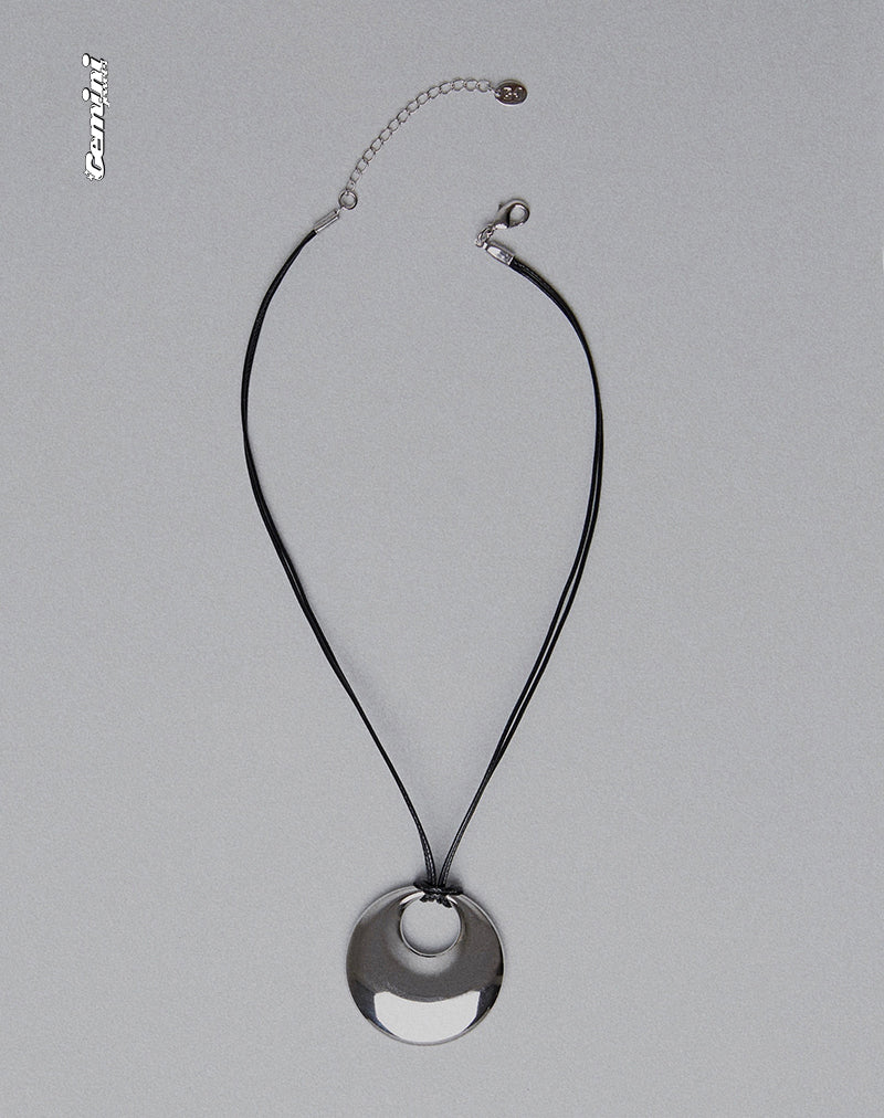 Immagine della collana Aurora Cord Circle di Gemini Jewels