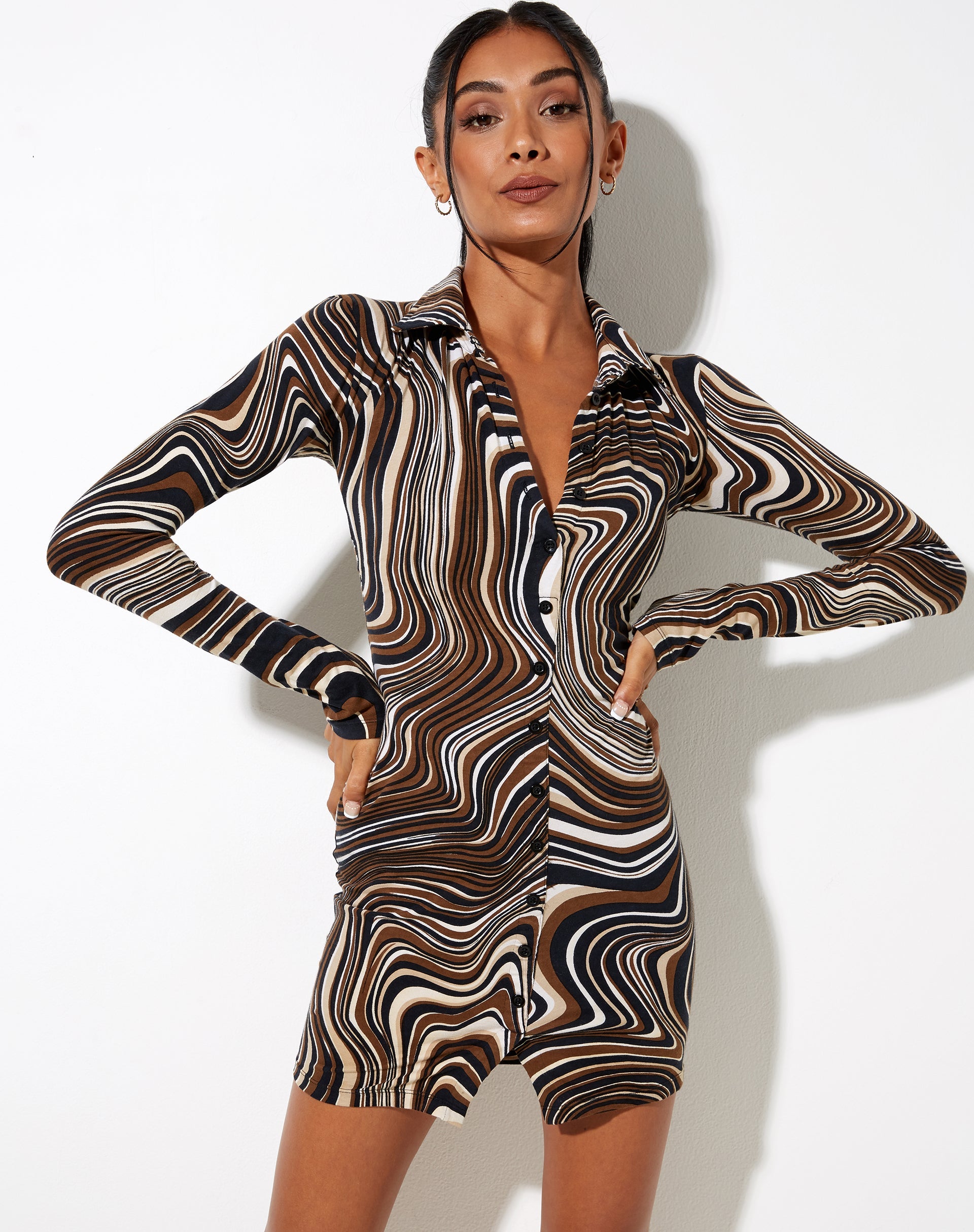 Immagine di Avaya Dress in 70s Ripple
