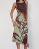 Immagine di Aysun Midi Dress in Lumen Mesh Marrone