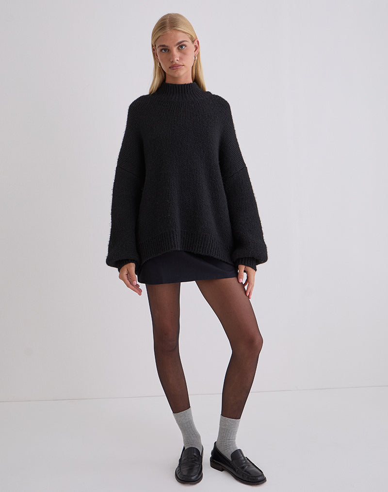 Immagine di Amato - Maglia oversize in nero