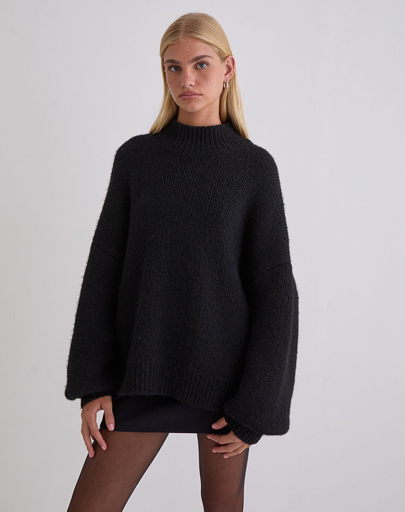 Immagine di Amato - Maglia oversize in nero