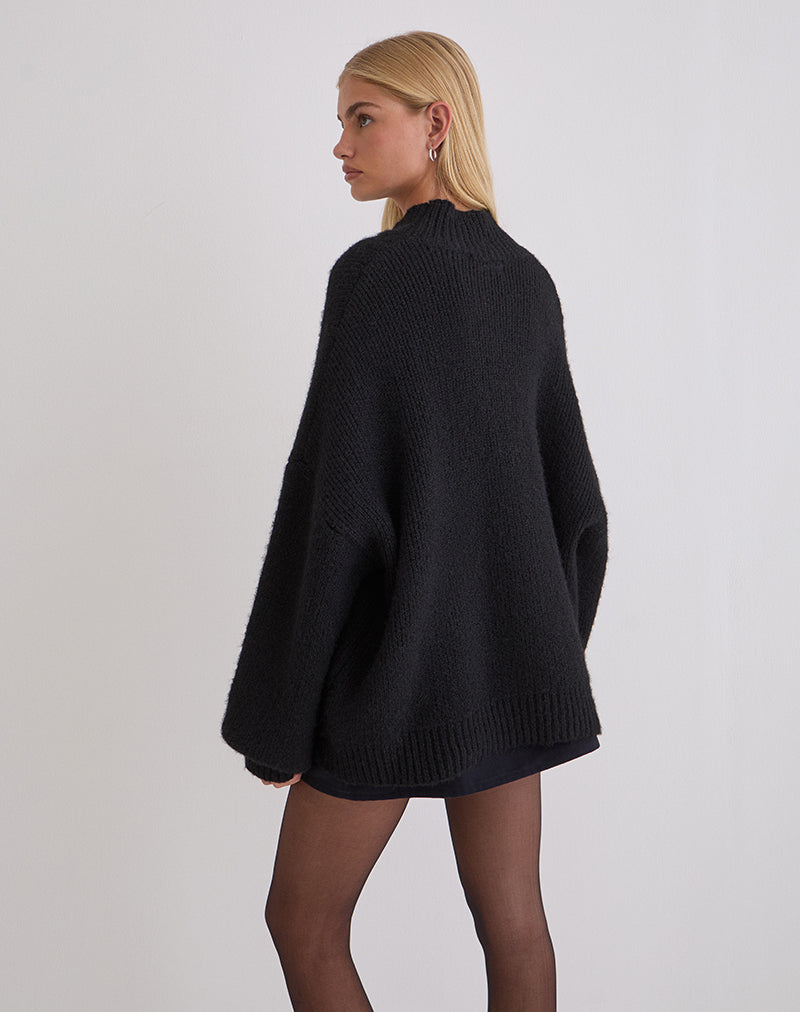 Immagine di Amato - Maglia oversize in nero