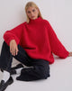 Immagine di Amato - Maglia oversize in rosso